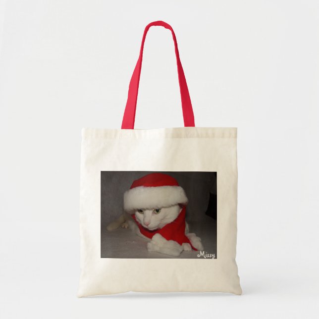 Weihnachtskitty-Taschen-Tasche Tragetasche (Vorne)