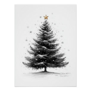 Weihnachtskizze Poster