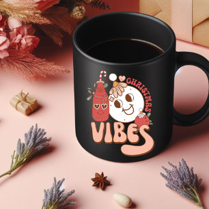 Weihnachtskläger trinken Kaffee Tasse