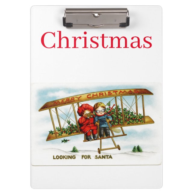 Weihnachtsklammer Klemmbrett (Vorderseite)