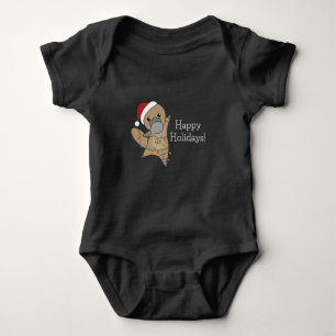 Weihnachtsklammern Baby Strampler