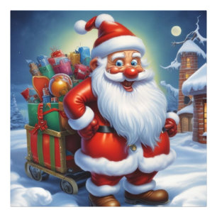 Weihnachtsklauseln Frohe Weihnachten - Neues Jahr Fotodruck