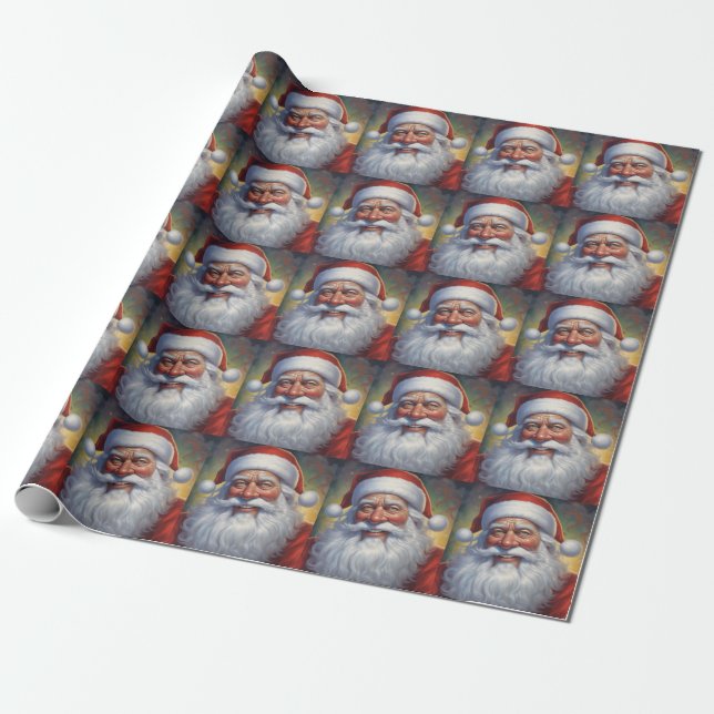 Weihnachtsklauseln Frohe Weihnachten - Neues Jahr Geschenkpapier (Ungerollt)