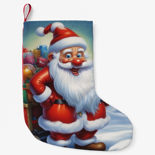 Weihnachtsklauseln Frohe Weihnachten - Neues Jahr Kleiner Weihnachtsstrumpf (Vorderseite)