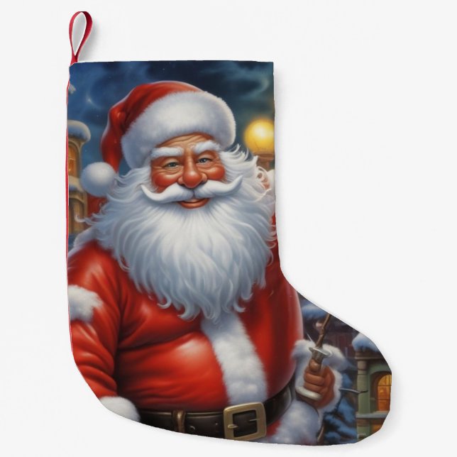 Weihnachtsklauseln Frohe Weihnachten - Neues Jahr Kleiner Weihnachtsstrumpf (Vorderseite)
