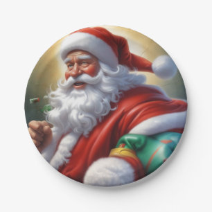 Weihnachtsklauseln Frohe Weihnachten - Neues Jahr Pappteller