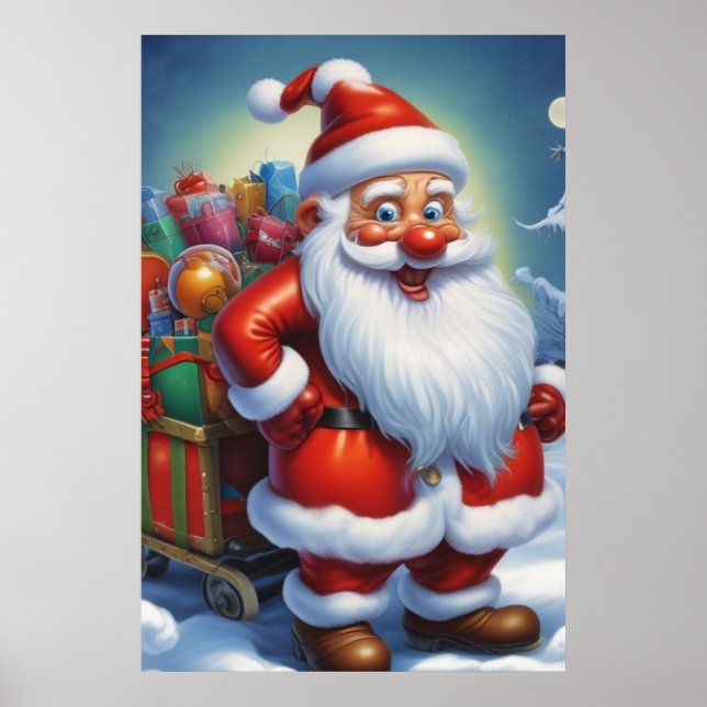 Weihnachtsklauseln Frohe Weihnachten - Neues Jahr Poster (Vorne)