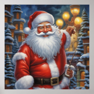 Weihnachtsklauseln Frohe Weihnachten - Neues Jahr Poster