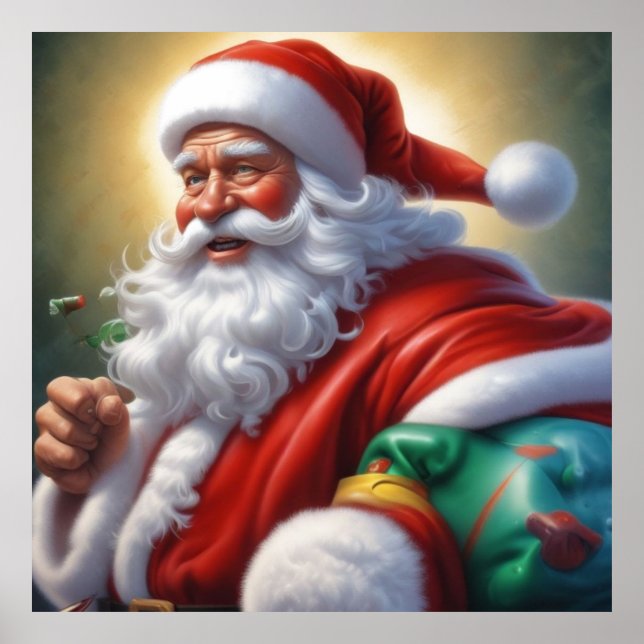 Weihnachtsklauseln Frohe Weihnachten - Neues Jahr Poster (Vorne)