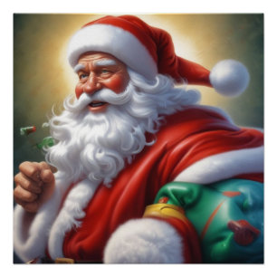 Weihnachtsklauseln Frohe Weihnachten - Neues Jahr Poster