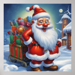 Weihnachtsklauseln Frohe Weihnachten - Neues Jahr Poster
