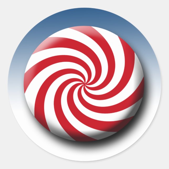 Weihnachtskleber für harte Weihnachtskarten Runder Aufkleber (Vorderseite)