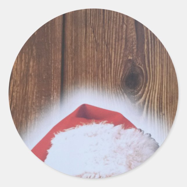 Weihnachtskleber Runder Aufkleber (Vorderseite)