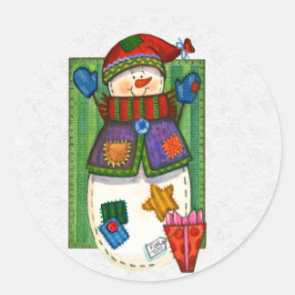 Weihnachtskleber Runder Aufkleber