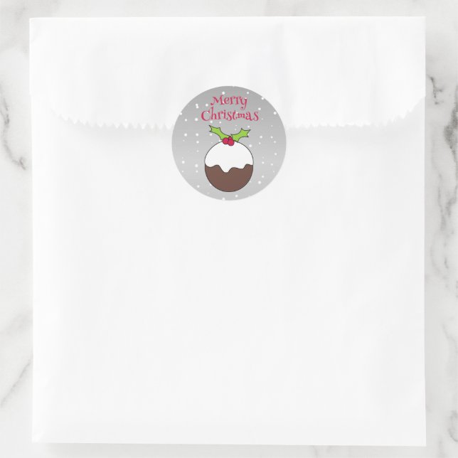 Weihnachtskleber Runder Aufkleber (Tasche)