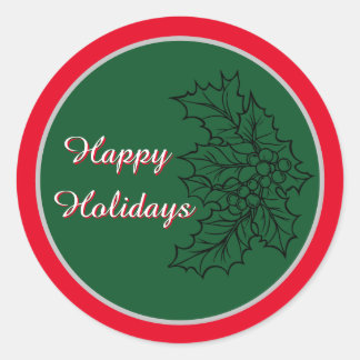 Weihnachtskleber Runder Aufkleber