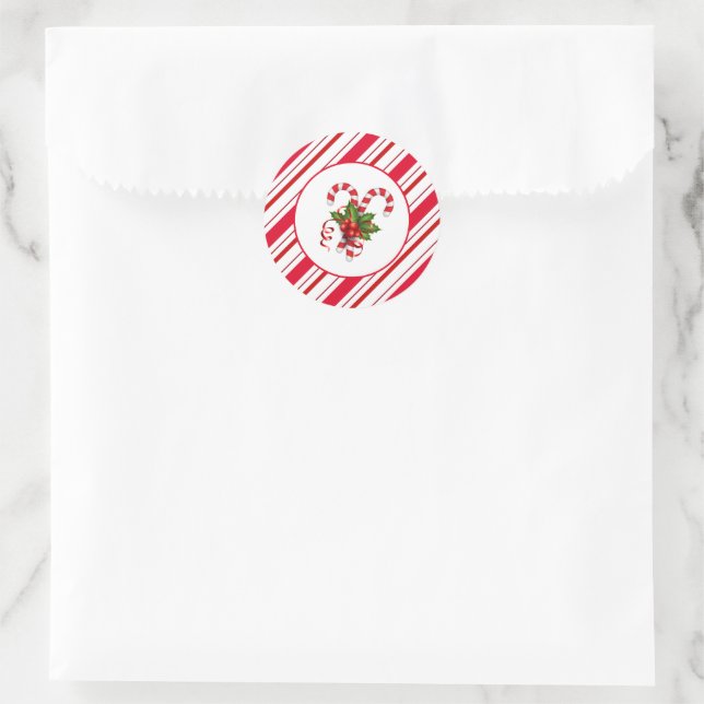 Weihnachtskleber Runder Aufkleber (Tasche)