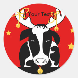 Weihnachtskleber Runder Aufkleber