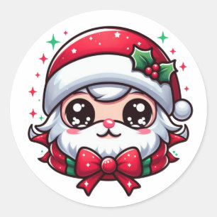 Weihnachtskleber Runder Aufkleber
