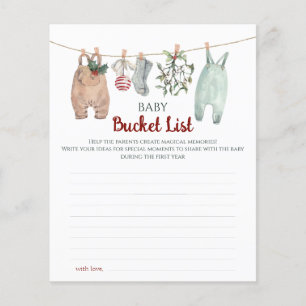 Weihnachtskleidung Baby Bucket Liste
