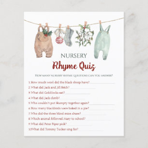 Weihnachtskleidung Nursery Rhyme Quiz