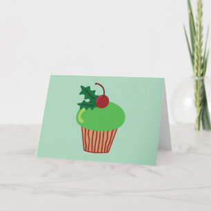Weihnachtskleiner kuchen feiertagskarte