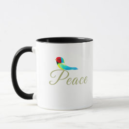 Weihnachtskleiner Vogel Friedensbote Tasse