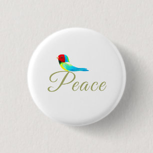 Weihnachtskleinvogel - Friedensbote Button