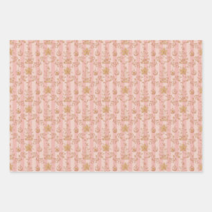 Weihnachtsklotz-Set 3 Geschenkpapier Set