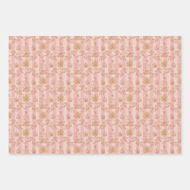 Weihnachtsklotz-Set 3 Geschenkpapier Set (Vorderseite)