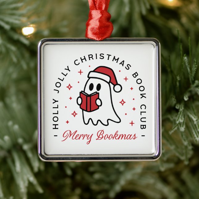 Weihnachtsklub niedliche Geister-Ästhetik Ornament Aus Metall (Baum)