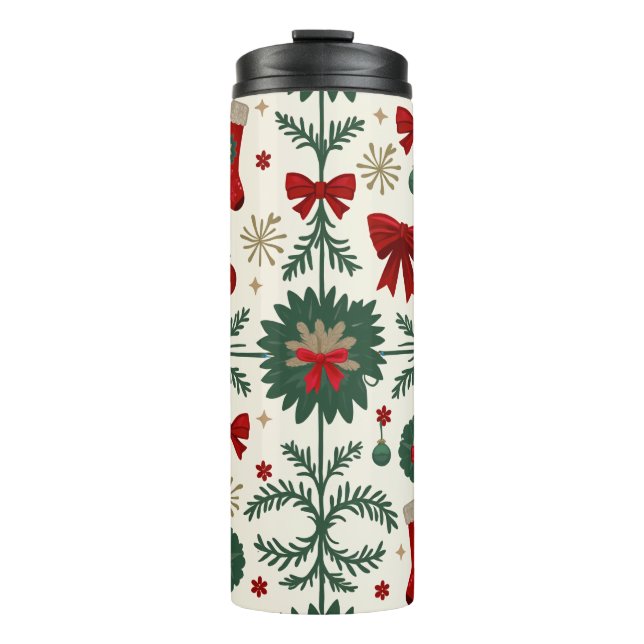 Weihnachtsklumpen Thermosbecher (Vorderseite)