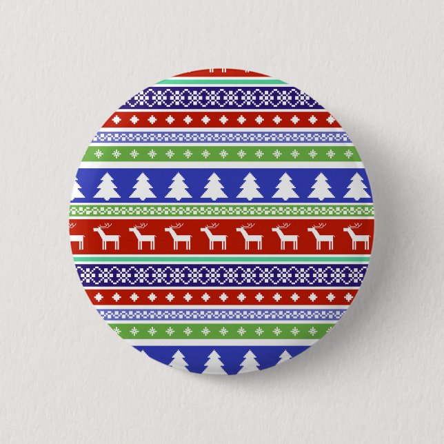 Weihnachtsknopf Button (Vorderseite)