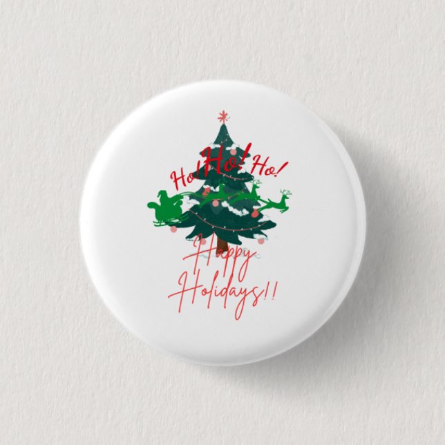 Weihnachtsknopf Button (Vorderseite)