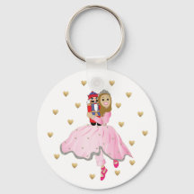 Weihnachtsknopf Schlüsselanhänger Brwn Hair Nutcra
