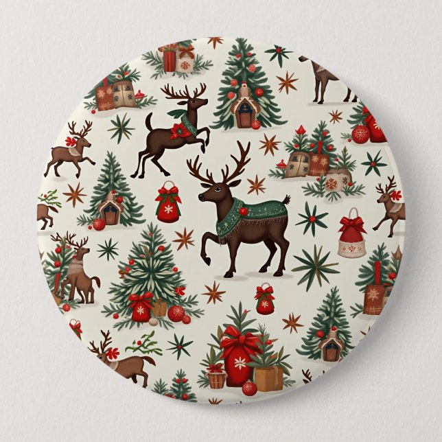 Weihnachtsknöpfe Button (Vorderseite)