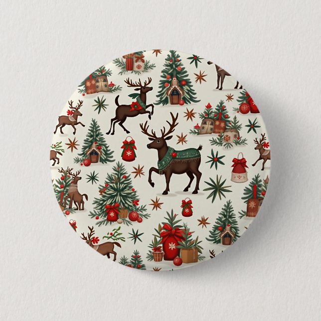 Weihnachtsknöpfe Button (Vorderseite)