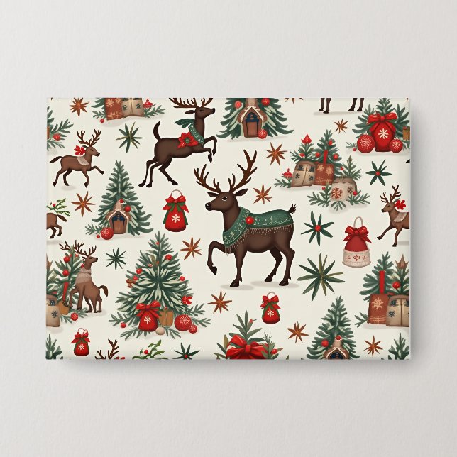 Weihnachtsknöpfe Button (Vorderseite)