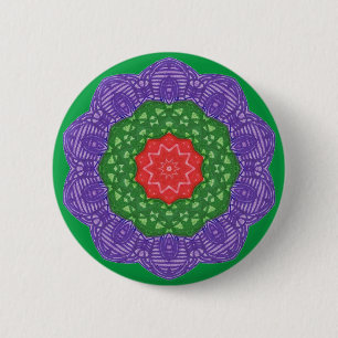 Weihnachtsknöpfe Lila Rot Button