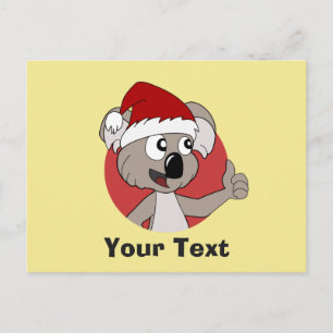 Weihnachtskoala Cartoon Postkarte