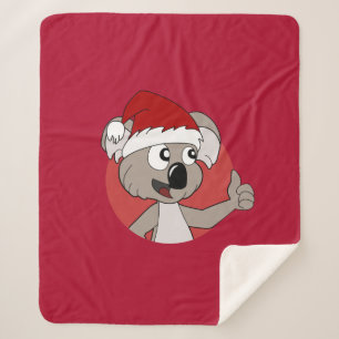 Weihnachtskoala-Cartoon Sherpadecke