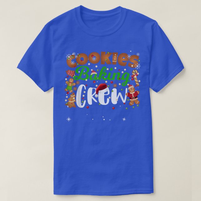 Weihnachtskochen Backen Crew Funny Matching Family T-Shirt (Design vorne)