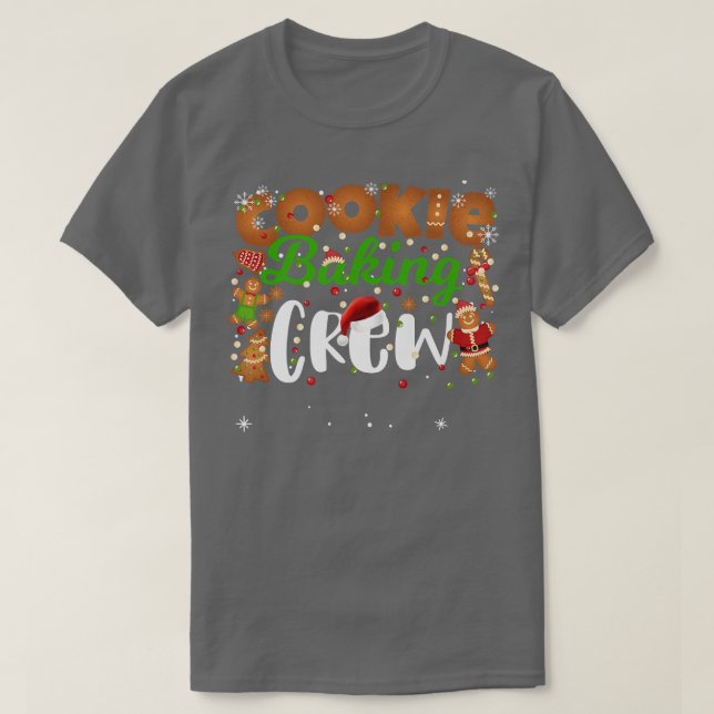 Weihnachtskochen Backen Crew Funny Matching Family T-Shirt (Design vorne)