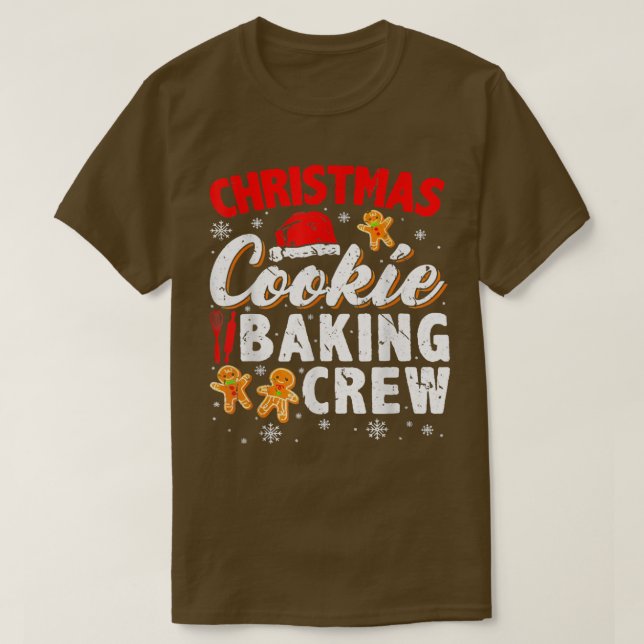 Weihnachtskochen Backen Crew Keks Backteam Ca T-Shirt (Design vorne)