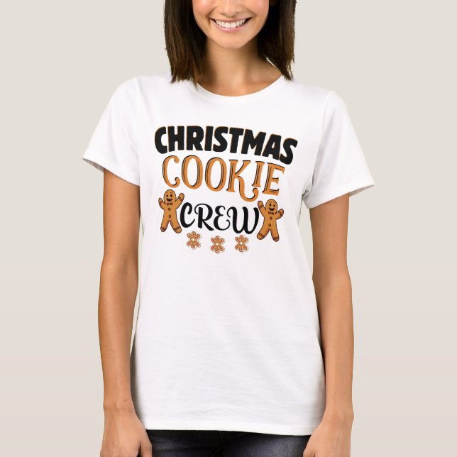 Weihnachtskochen Backen Crew passt Familie T-Shirt (Vorderseite)