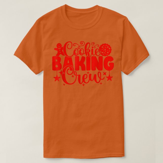Weihnachtskochen Backen Crew Weihnachtsfeier Holi T-Shirt (Design vorne)