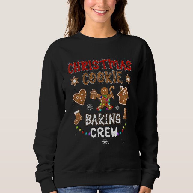 Weihnachtskochen Backgebäck Crew Xmas Gingerbrot F Sweatshirt (Vorderseite)
