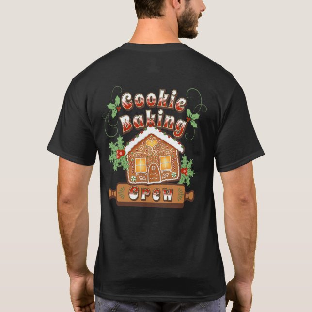 Weihnachtskochen Backkuchen Lebkuchen Crew - T-Shirt (Rückseite)