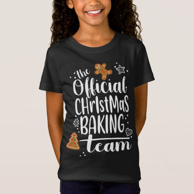 Weihnachtskochen Backteam Crew Niedlich Lebkuchen T-Shirt (Vorderseite)