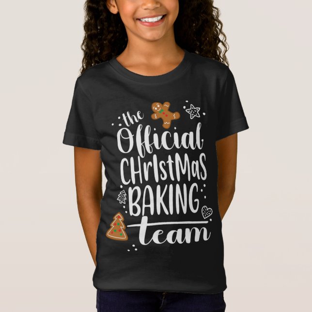 Weihnachtskochen Backteam Crew Niedlich Lebkuchen T-Shirt (Vorderseite)